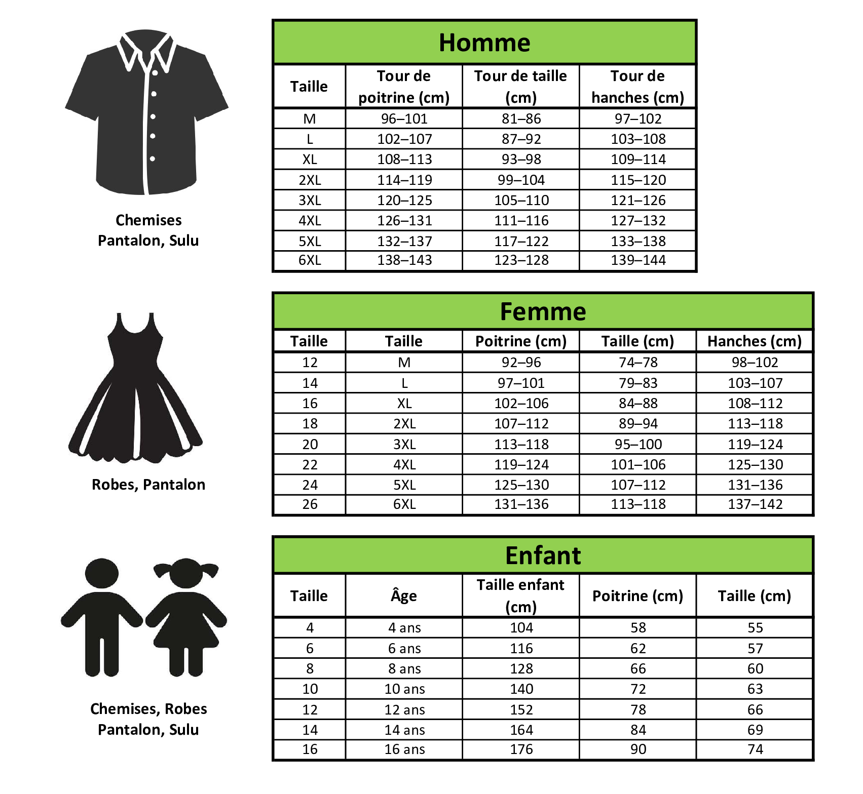 guide des tailles cropped